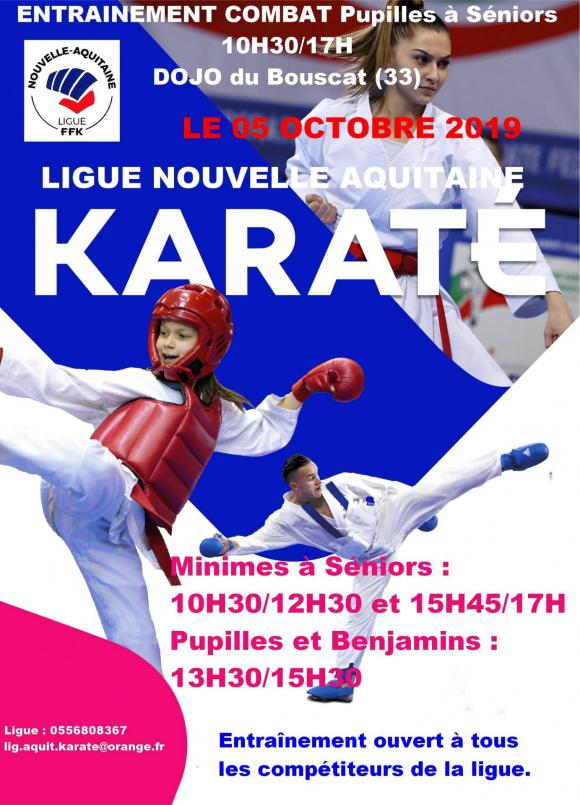 Affiche entrainement combat 5 oct 19