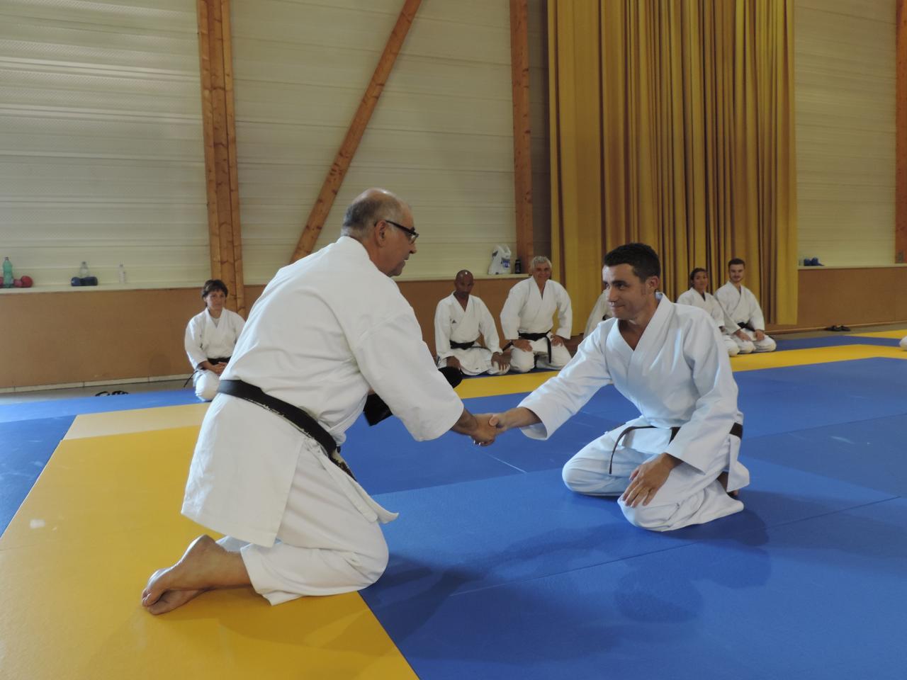 Remise ceinture noire à Laurent en juin