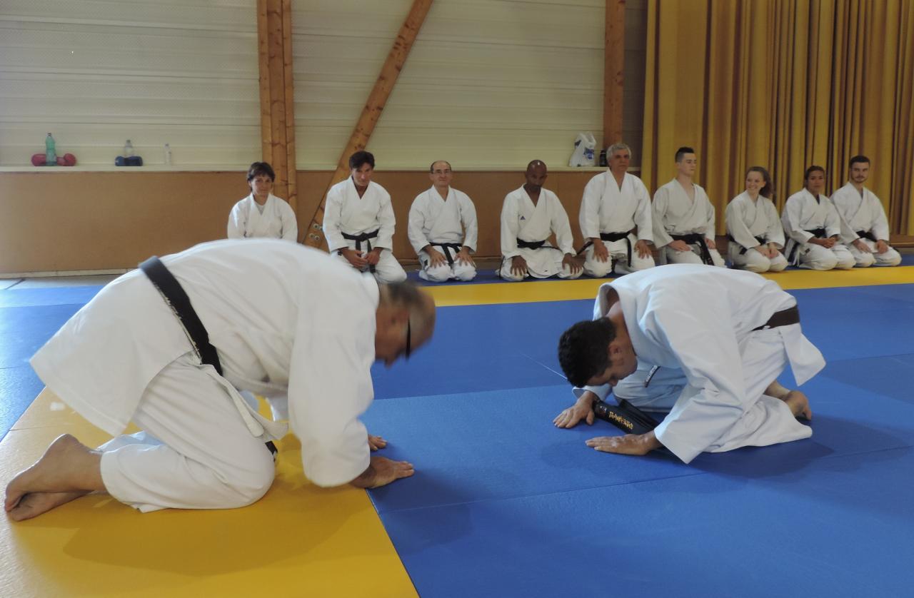 Remise ceinture noire à Laurent en juin