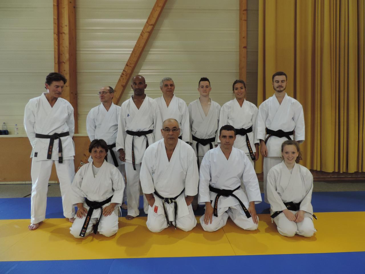 Remise ceinture noire à Laurent en juin