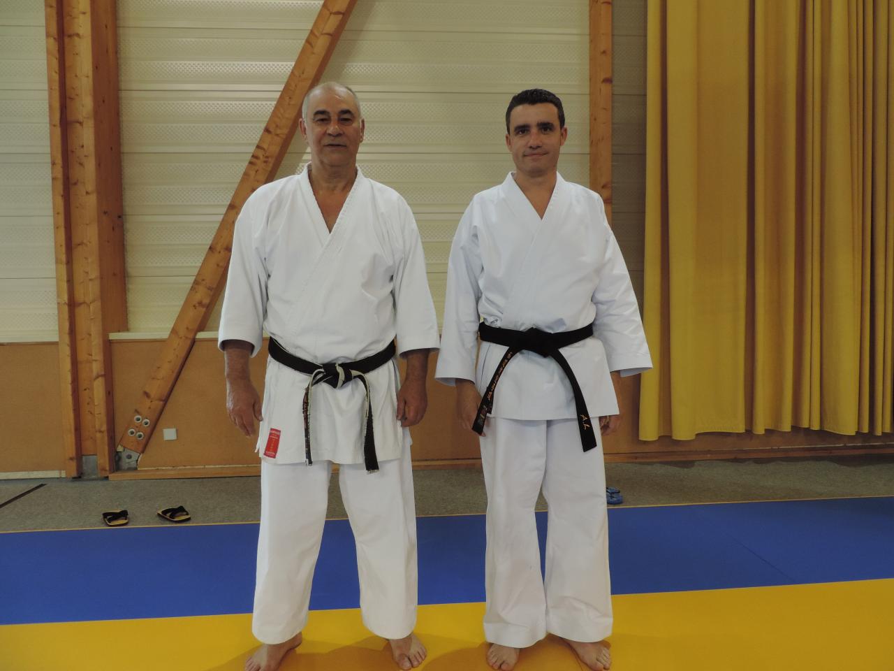 Remise ceinture noire à Laurent en juin