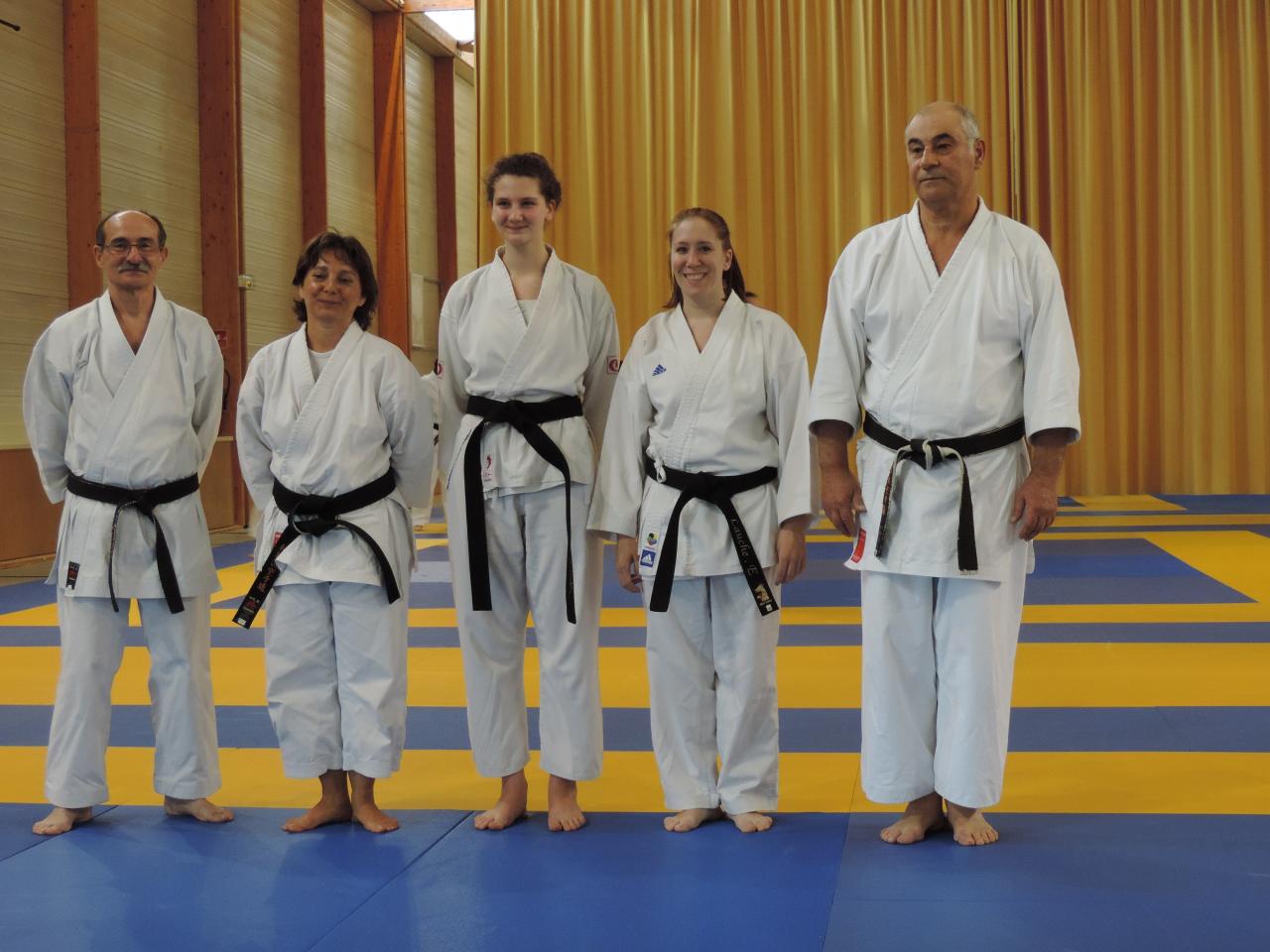 Remise de la ceinture noire à Morgane en juin